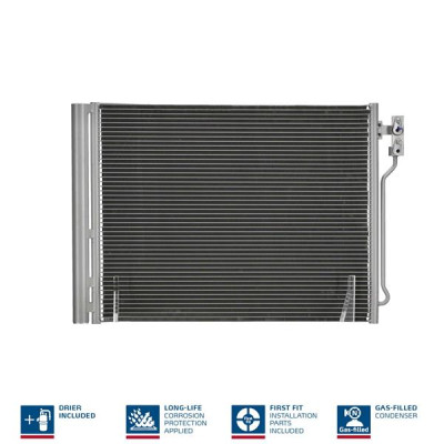 Радіатор кондиціонера BMW 5 (F10/F11/F07) 2.0i 11-17 (N20)