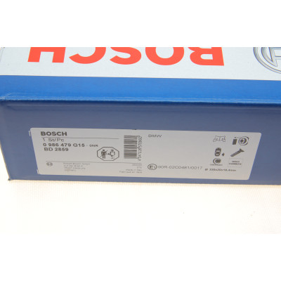 Диск гальмівний (задній) BMW 5 (G30/F90)/7 (G11/G12) 15- (R) (330x20)