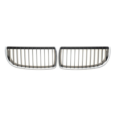 Решітка радіатора BMW 3 (E90) 04-08 (чорний хром) (к-кт)