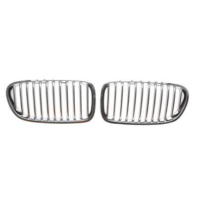 Решітка радіатора BMW 5 (F10) 10-13 (чорний хром) (к-кт)