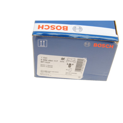 Колодки гальмівні (передні) BMW 1 (E81/E87) 04-12/3 (E90-E93) 05-13/X1 (E84) 11-15