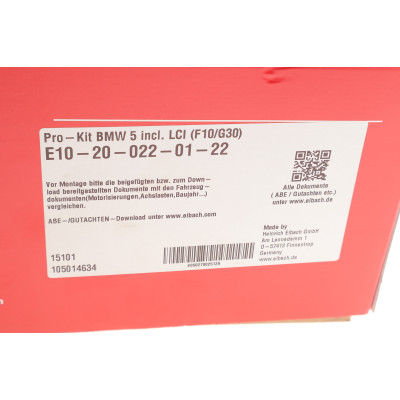 Комплект пружин (Pro-Kit) BMW 5 (F10/F90/G30) (4 шт.)