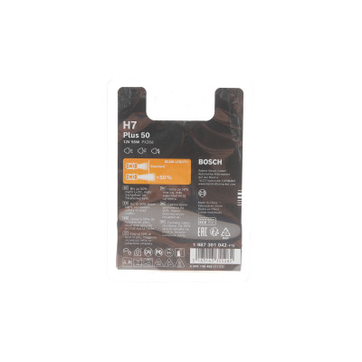 Автолампа H7 12V 55W PX26d Plus 50