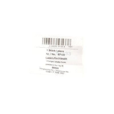 Патрубок інтеркулера (L) BMW 3 (E46) 2.0d 98-05 (M47)