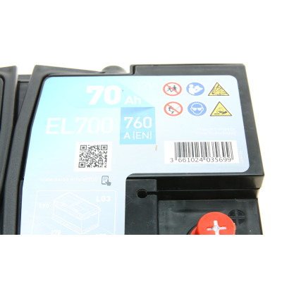 Акумуляторна батарея 70Ah/760A (278x175x190/+R/B13) (Start-Stop EFB)