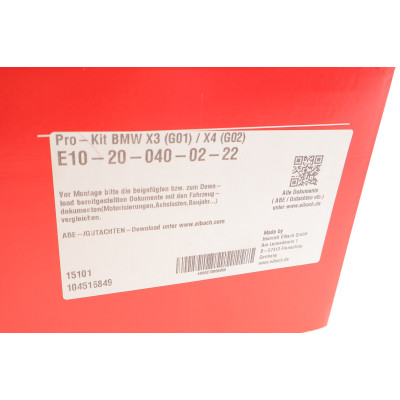 Комплект пружин (Pro-Kit) BMW X3 (G01/F97) 3.0 (B57/B58)/X4 (G02/F98) 3.0 (B57/B58) 17- (4 шт.)