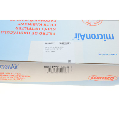 Фільтр салону BMW X3 (F25)/X4 (F26) 2.0/3.0D 10-18 (вугільний) (к-кт 2 шт.)