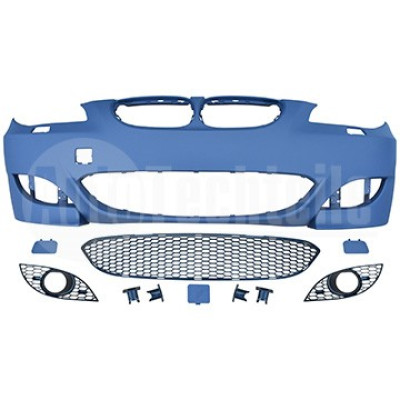Бампер (передній) BMW 5 (E60) 03-09 (із отвором для противотуманки/M5)