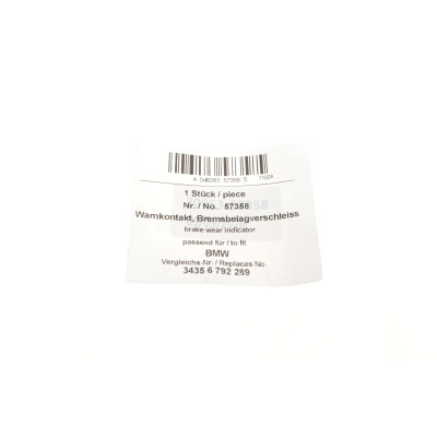 Датчик зносу гальмівних колодок (передніх) BMW 1 (F20)/2 (F22)/3 (F30) 1.6-4.0 10-