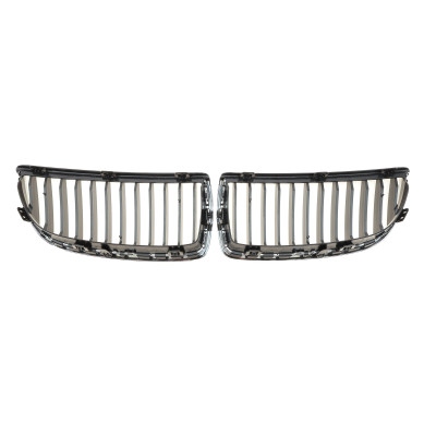 Решітка радіатора BMW 3 (E90) 04-08 (чорний хром) (к-кт)