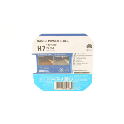 Автолампа H7 12V 55W PX26d Range Power Blue+ (3700K) (к-кт 2 шт.)