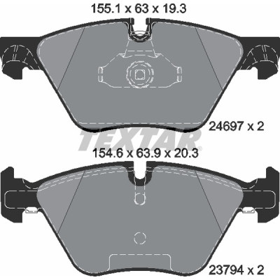 Колодки гальмівні (передні) BMW 5 (F10/F11) 09- (Teves) Q+