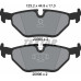 Колодки гальмівні (задні) BMW 3 (E30/E36/E46) 90-98/ 5 (E34) -97 (Teves) Q+