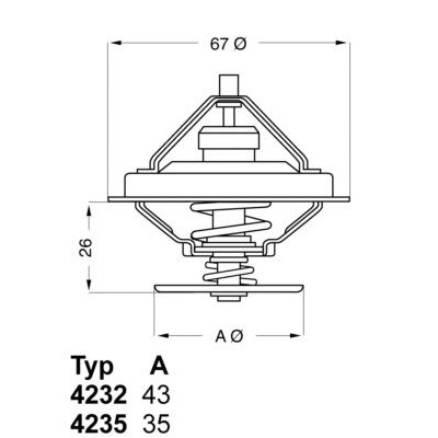 Термостат BMW 3 (E30/E36)/5 (E34)/7 (E32) 2.0-3.5 i -94