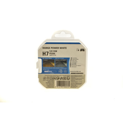 Автолампа H7 12V 55W PX26d Range Power White (4500K) (к-кт 2 шт.)