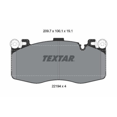 Колодки гальмівні (передні) BMW X5M (F15/F85)/X6M (F16/F86) 14-18 (Brembo) Q+