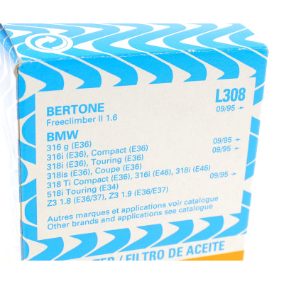 Фільтр масляний BMW 3 (E36) 1.6/1.8/1.9 95-