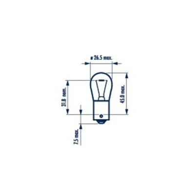 Автолампа PY21W 12V 21W BAU15s Standard (жовта)