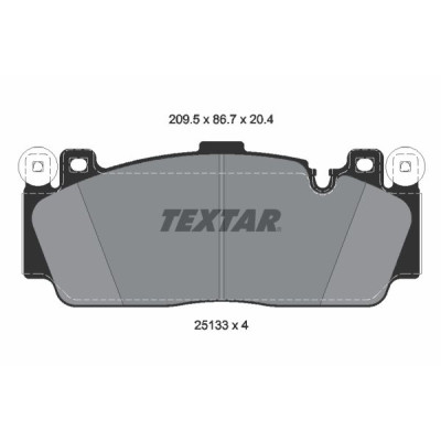 Колодки гальмівні (передні) BMW 5 (F10) 10-16/ 6 (F06/F13) 11- (Brembo)