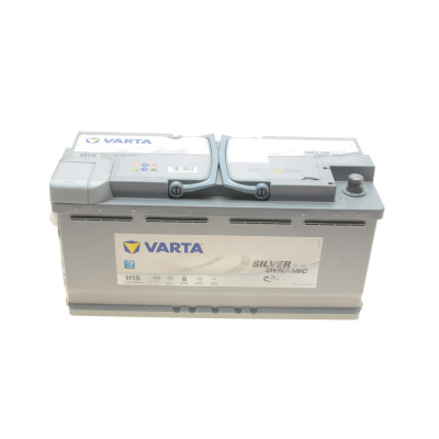 Акумуляторна батарея 105Ah/950A (393x175x190/+R/B13) (Start-Stop AGM) Silver Dynamic H15