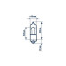 Автолампа H21W 12V 21W BAY9S Halogen Miniature