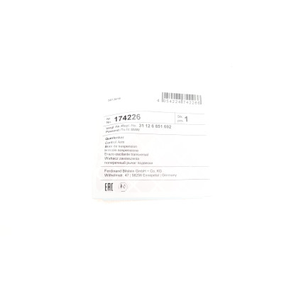 Важіль підвіски (передній/знизу/спереду) (R) BMW X5 (F15/F85)/X6 (F16/F86) 3.0-4.4 06-19