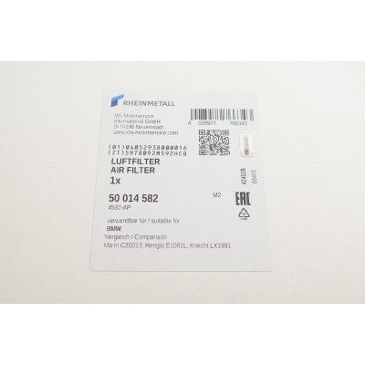 Фільтр повітряний BMW X3 (F25) 10-/X4 (F26) 14-18 N52/N20