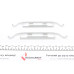 Планка супорта (переднього) прижимна (к-кт) VW Passat/Golf IV/Audi A8 99-10 (Ate)