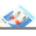 Автолампа P21W 12V BA15s (LED) (червона) (к-кт 2шт.)