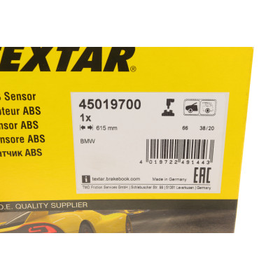 Датчик ABS (передній) BMW 1 (F20/F21)/3 (F30/F80)/4 (F36) 11- (L=615mm)