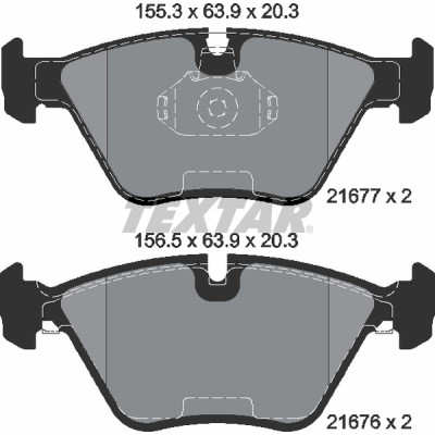 Колодки гальмівні (передні) BMW 5 (E39) 95- (Teves) Q+