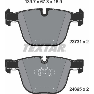 Колодки гальмівні (задні) BMW 5 (F07)/7 (F01-F04) 08- (Teves) Q+