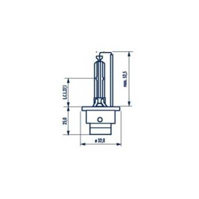 Автолампа D2S 85V 35W P32d-2 Xenon