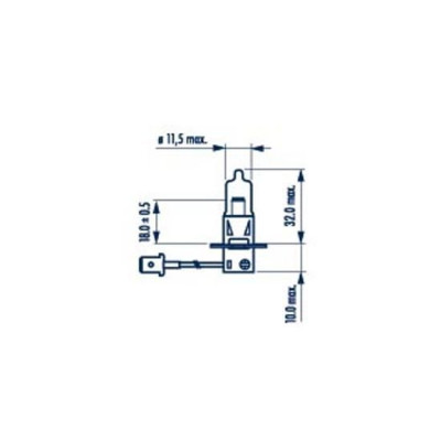Автолампа H3 12V 55W PK22s Range Power 50+