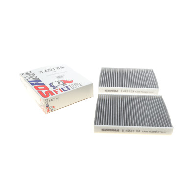 Фільтр салону BMW 5 (F10/F11/F07)/6 (F06/F12/F13)/7 (F01-F04) 08-18 (вугільний) (к-кт 2 шт.)