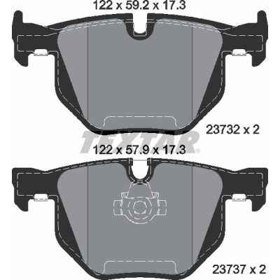 Колодки гальмівні (задні) BMW 5 (E60/E61)/6 (E63/E64) 03-10 (Teves) Q+