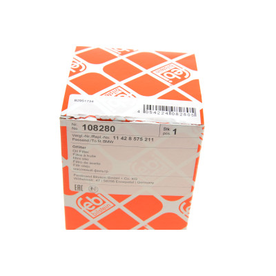 Фільтр масляний BMW 1 (F21)/3(F30/G20)/5(F10/G30)/7(G11/G12) 12- (B37/B38/B47/B48)
