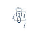 Автолампа P21/5W 12V 21/5W BAY15d Standard (блістер/к-кт 2 шт.)