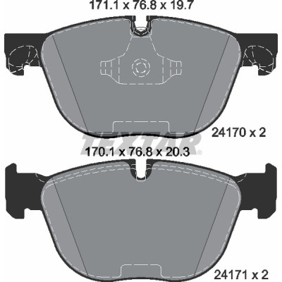 Колодки гальмівні (передні) BMW X5/X6 07- (Teves) Q+