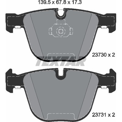 Колодки гальмівні (задні) BMW 5 (E60/65)/X5 (E70/F15)/X6 (E71/E72) 3.0-4.4 08- (Teves) Q+
