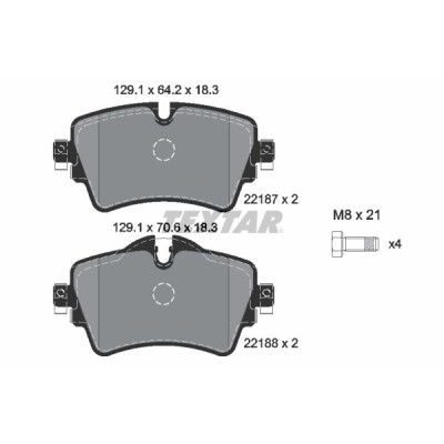 Колодки гальмівні (передні) BMW 2 (F45/F46) 14- (Lucas) Q+