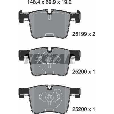 Колодки гальмівні (передні) BMW 1 (F20)/2 (F22)/3 (F30)/4 (F32)/ X3 (F25) 11- (Bosch) Q+