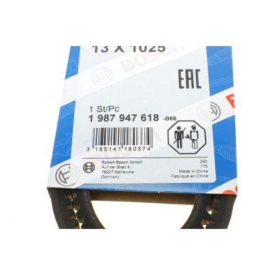 Ремінь генератора MB 207/307 OM616 -90 (13x1025) Ремінь генератора MB 207/307 OM616 -90 (13x1025)