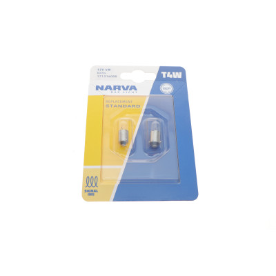 Автолампа T4W 12V 4W BA9s Standard (блістер/к-кт 2 шт) Автолампа T4W 12V 4W BA9s Standard (блістер/к-кт 2 шт)