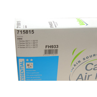 Фільтр салону BMW 1 (F20/F21) 11-/2 (F22/F23/F87) 14-/3 (F30/F31/F80) 11-18/4 (F32/F33/F36/F82) 13- B37/B38/B47/N13/N20/N47/N55