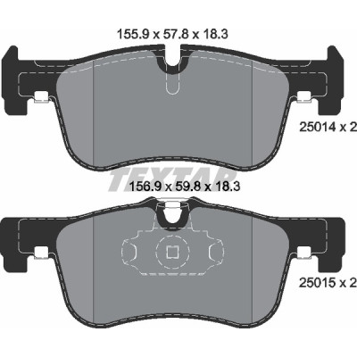 Колодки гальмівні (передні) BMW 1 (F20/F21)/2 (F22) 10- (Teves) Q+