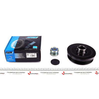 Шків колінвалу + шків генератора BMW 1/3/X1/X3 2.0D 04- (6PK)
