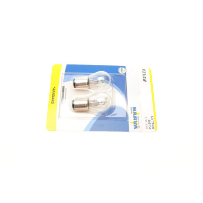 Автолампа P21/4W 12V 21/4W BAZ15d Standard (блістер/к-кт 2 шт.)