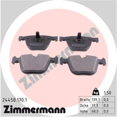 Колодки гальмівні (задні) BMW X5 (E70/F15)/ X6 (E71/F16) 09- (Ate)