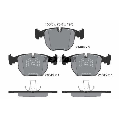 Колодки гальмівні (передні) BMW 5 (E39)/7 (E38)/X5 (E53) 94-07 (Teves) Q+
